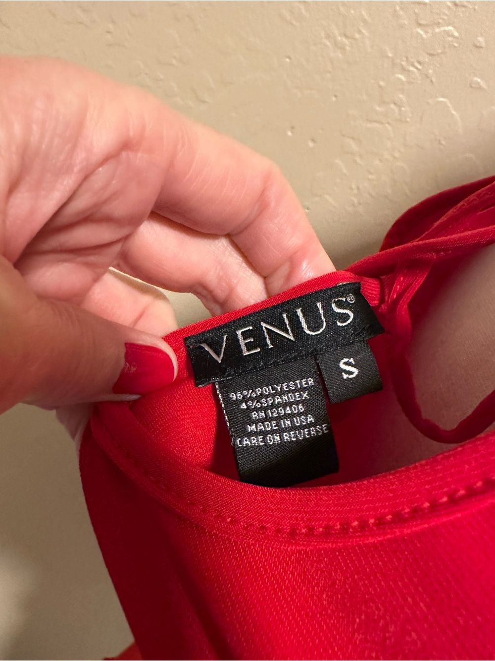 VENUS Red Ruffle Halter Top - Picture 8 of 10